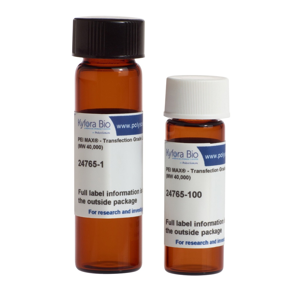 PEI MAX - Transfection Grade Linear Polyethylenimine Hydrochloride (MW 40,000) - 100mg